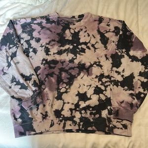 Urban Renewal Recycled Monochrome Tie-Dye Crew Neck Sweatshirt